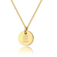 Simple Style Classic Style Letter Copper 14k Gold Plated Pendant Necklace In Bulk sku image 3