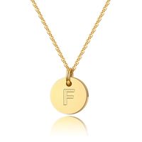Simple Style Classic Style Letter Copper 14k Gold Plated Pendant Necklace In Bulk sku image 4