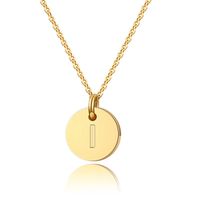 Simple Style Classic Style Letter Copper 14k Gold Plated Pendant Necklace In Bulk sku image 5