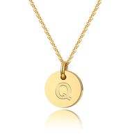 Simple Style Classic Style Letter Copper 14k Gold Plated Pendant Necklace In Bulk sku image 10