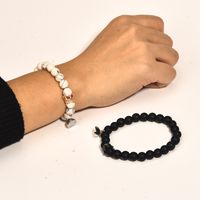 Romantisch Süss Geometrisch Farbblock Stein Perlen Valentinstag Paar Armbänder sku image 19