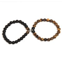 Romantic Sweet Geometric Color Block Stone Beaded Valentine's Day Couple Bracelets sku image 17