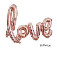 Valentine's Day Romantic Letter Heart Shape Aluminum Film Party Festival Balloons sku image 2