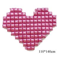 Valentine's Day Romantic Letter Heart Shape Aluminum Film Party Festival Balloons sku image 6