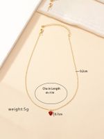 Ig Style Korean Style Heart Shape Alloy Wholesale Pendant Necklace main image 10