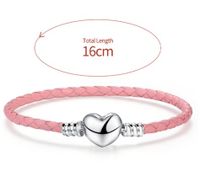 Simple Style Commute Heart Shape Sterling Silver Plating Silver Plated Bangle main image 2
