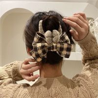 Women's Simple Style Bow Knot Cloth Braid Hair Claws sku image 128
