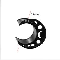 1 Piece Simple Style Classic Style Moon Plating Stainless Steel Gold Plated Ear Studs sku image 7
