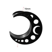 1 Piece Simple Style Classic Style Moon Plating Stainless Steel Gold Plated Ear Studs sku image 8