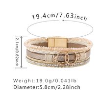 Rétro Géométrique En Cuir Perlé Femmes Bracelets sku image 2