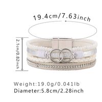 Retro Geometric Leather Beaded Women's Bracelets sku image 3