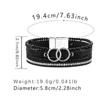 Rétro Géométrique En Cuir Perlé Femmes Bracelets sku image 4