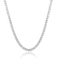 Casual Elegant Solid Color Copper Brass 18k Gold Plated White Gold Plated Zircon Long Necklace In Bulk main image 5