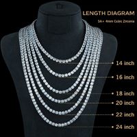Casual Elegant Solid Color Copper Brass 18k Gold Plated White Gold Plated Zircon Long Necklace In Bulk main image 2