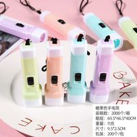 Mini Led Plastic Solid Color Children Glowing Small Torch Toy sku image 3