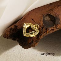 Ig Style Basic Little Bear Cat Butterfly Copper 18k Gold Plated Zircon Pendant Necklace In Bulk sku image 1