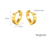 1 Pair Casual Cute Modern Style Heart Shape 304 Stainless Steel No Inlay Earrings main image 2