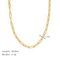 Einfacher Stil Einfarbig Titan Stahl Überzug Halskette 1 Stück main image 7