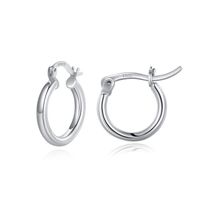 1 Pair Simple Style Classic Style Solid Color Plating Hollow Out Copper 14k Gold Plated Hoop Earrings sku image 4