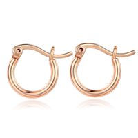 1 Pair Simple Style Classic Style Solid Color Plating Hollow Out Copper 14k Gold Plated Hoop Earrings main image 4