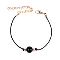 Estilo Étnico Color Sólido Planta Forma De Corazón Loto Metal Mujeres Pulsera main image 4