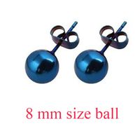 1 Pair Basic Solid Color Plating 304 Stainless Steel 18K Gold Plated Ear Studs sku image 6