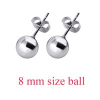 1 Pair Basic Solid Color Plating 304 Stainless Steel 18K Gold Plated Ear Studs sku image 4