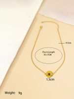 Korean Style Ins Style Graceful And Fashionable Commuter Sunflower Pendant Necklace Women's Retro Trendy Sunflower Clavicle Chain main image 11