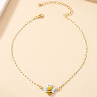 Simple Style Rose Bee Shell Alloy Plating Women's Pendant Necklace main image 7