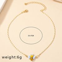 Simple Style Rose Bee Shell Alloy Plating Women's Pendant Necklace sku image 3