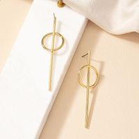 1 Pair Vintage Style Solid Color Iron Ear Studs sku image 1