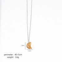 Simple Style Moon Stainless Steel Natural Stone Unisex Pendant Necklace sku image 4