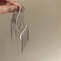 1 Pair Exaggerated Tassel Plating Alloy Copper Gold Plated Drop Earrings main image 3