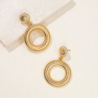 1 Pair Vintage Style Round Alloy Drop Earrings main image 8