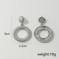 1 Pair Vintage Style Round Alloy Drop Earrings main image 3