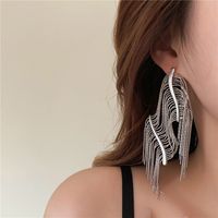 1 Pair Exaggerated Tassel Plating Alloy Copper Gold Plated Drop Earrings main image 1