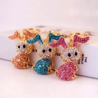 Simple Style Rabbit Alloy Inlay Rhinestones Women's Keychain main image 7