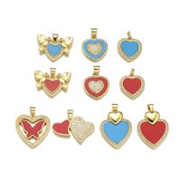 Basic Animal Heart Shape Copper Plating 18k Gold Plated Jewelry Accessories main image 6