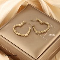 1 Pair Vintage Style XUPING Geometric Star Heart Shape Plating 304 Stainless Steel 18K Gold Plated Ear Studs main image 2