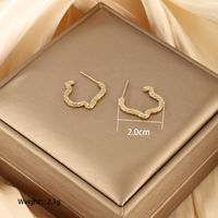 1 Pair Vintage Style XUPING Geometric Star Heart Shape Plating 304 Stainless Steel 18K Gold Plated Ear Studs main image 3
