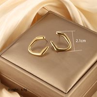 1 Pair Vintage Style XUPING Geometric Star Heart Shape Plating 304 Stainless Steel 18K Gold Plated Ear Studs main image 5