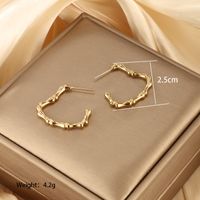 1 Pair Vintage Style XUPING Geometric Star Heart Shape Plating 304 Stainless Steel 18K Gold Plated Ear Studs main image 6