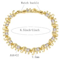 Vintage Style Solid Color Copper Brass 18k Gold Plated Gold Plated Zircon Bracelets In Bulk main image 2