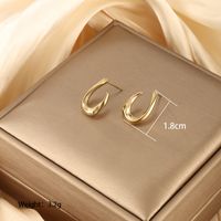 1 Pair Vintage Style XUPING Geometric Star Heart Shape Plating 304 Stainless Steel 18K Gold Plated Ear Studs main image 8