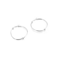 1 Pair Vintage Style Geometric Solid Color Plating Titanium Steel 18K Gold Plated Hoop Earrings sku image 2