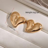 1 Pair Vintage Style Geometric Solid Color Plating Copper Ear Studs sku image 1
