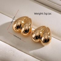 1 Pair Vintage Style Geometric Solid Color Plating Copper Ear Studs sku image 3