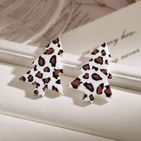 1 Pair Simple Style Geometric Christmas Tree Plating Arylic Drop Earrings sku image 1