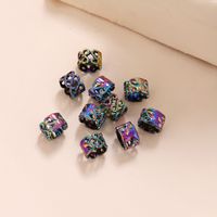 Women's Vintage Style Color Block Alloy Stoving Varnish Hair Clip main image 4