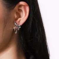 1 Pair Simple Style Water Droplets Plating Alloy Ear Studs main image 3